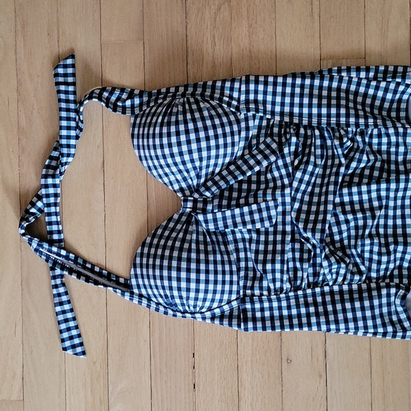 5 for $25: Merona retro one-piece swimsuit medium - Picture 3 of 6